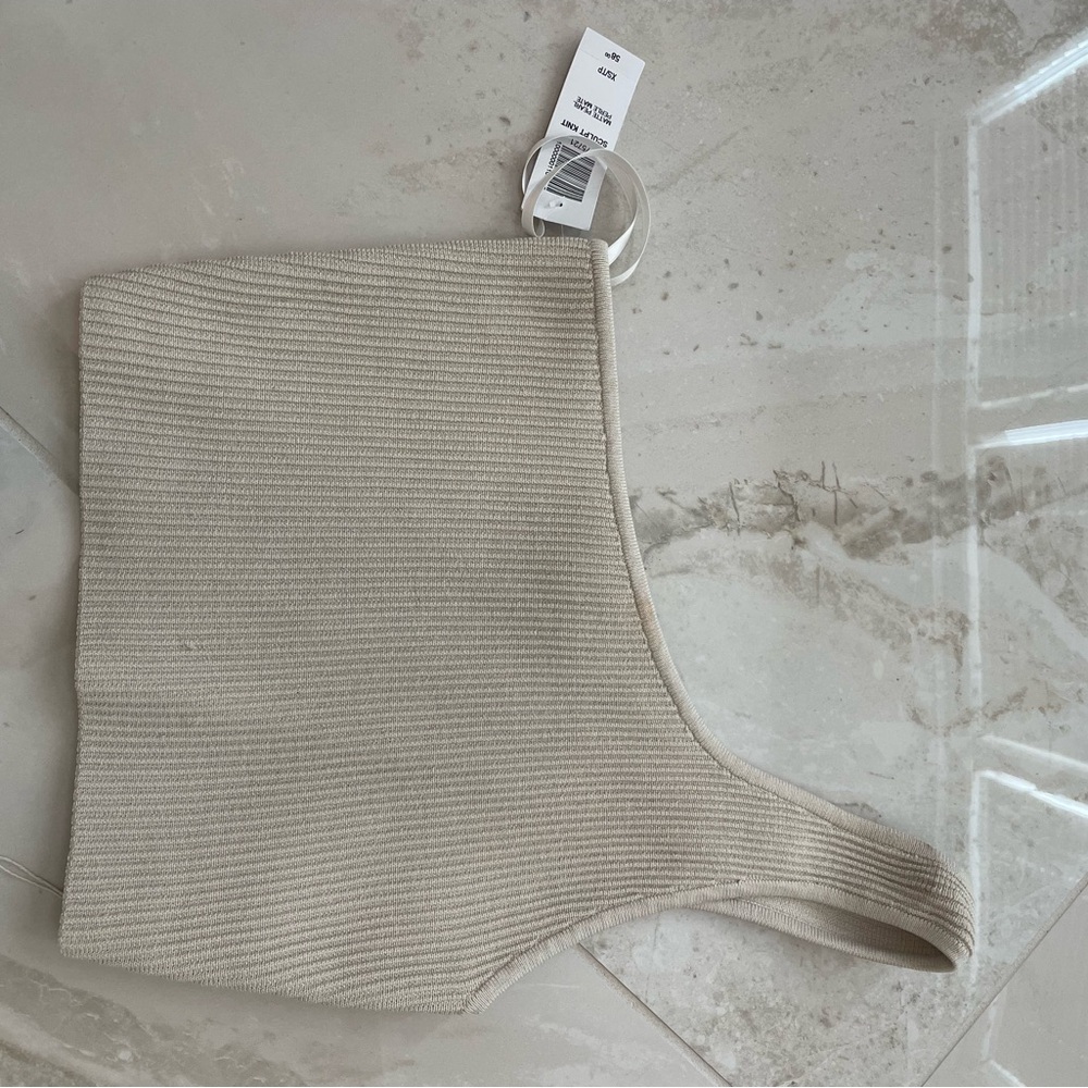 Aritzia Ribbed One Shoulder Top